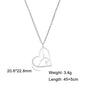 Gymnast Heart Necklace Jewelry