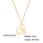 Gymnast Heart Necklace Jewelry