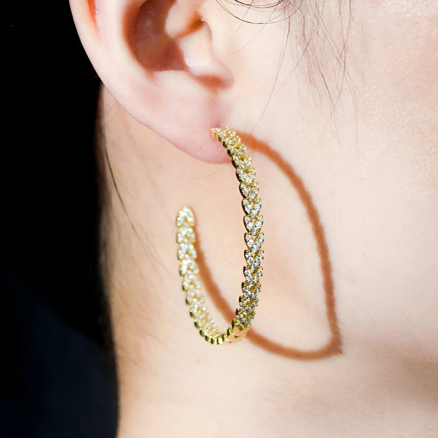 Half Round Hoop Earrings - JR NEST