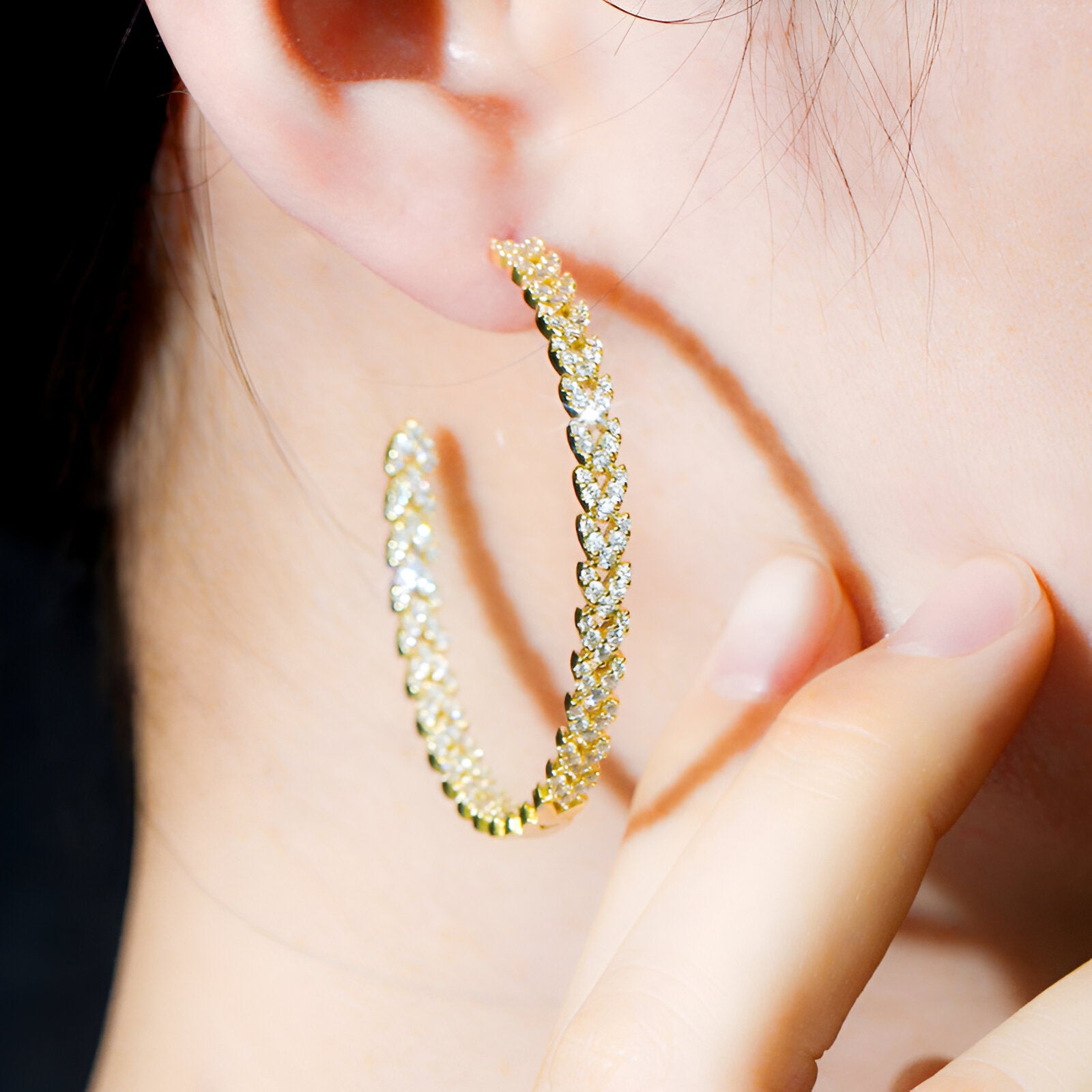 Half Round Hoop Earrings - JR NEST