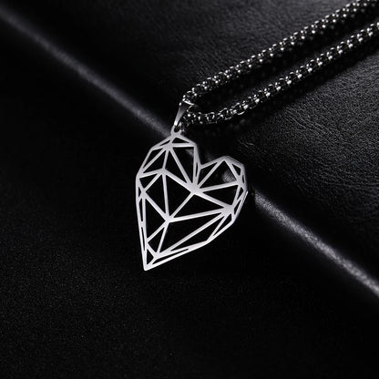 Hollow Heart Necklace Jewelry