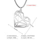 Hollow Heart Necklace Jewelry