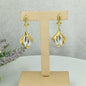 Two Tones Drop Earrings 