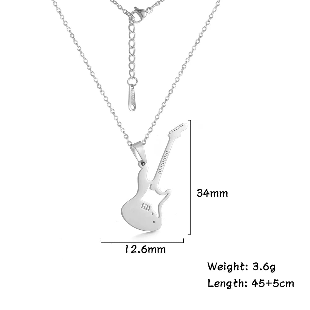 Stainless Steel Music Necklace