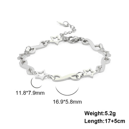 Stainless Steel Charm Bracelet