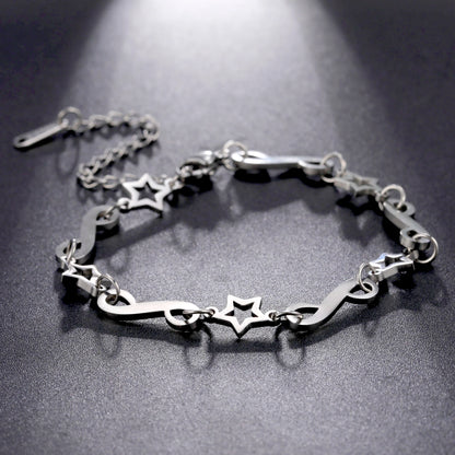 Stainless Steel Charm Bracelet