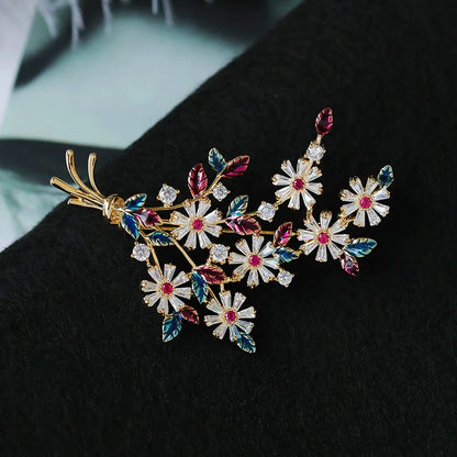 Colorful Flower Fashion Brooch