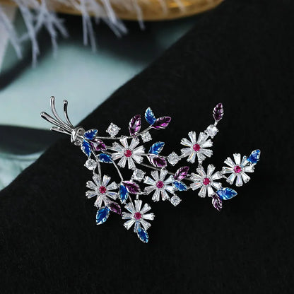 Colorful Flower Fashion Brooch