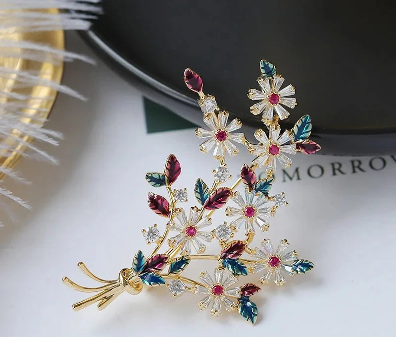 Colorful Flower Fashion Brooch