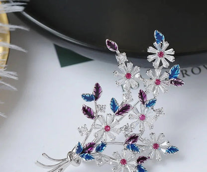 Colorful Flower Fashion Brooch