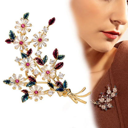 Colorful Flower Fashion Brooch