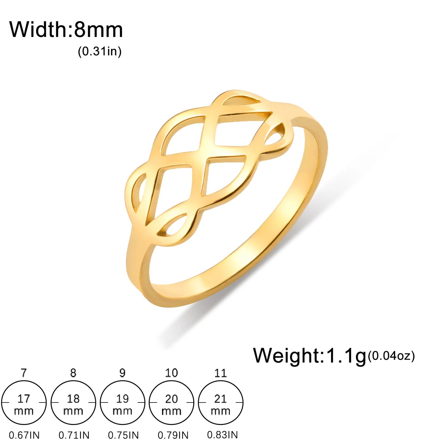 Vintage Gold Celtic Knot Ring