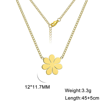 Gold Daisy Choker Necklace