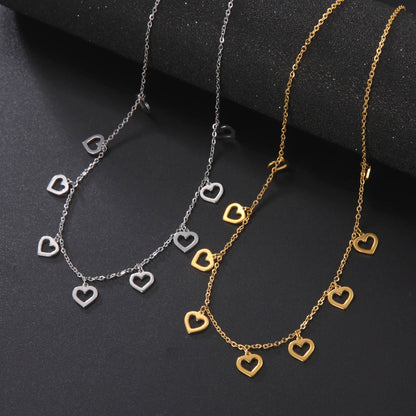 Gold Charm Choker Necklace