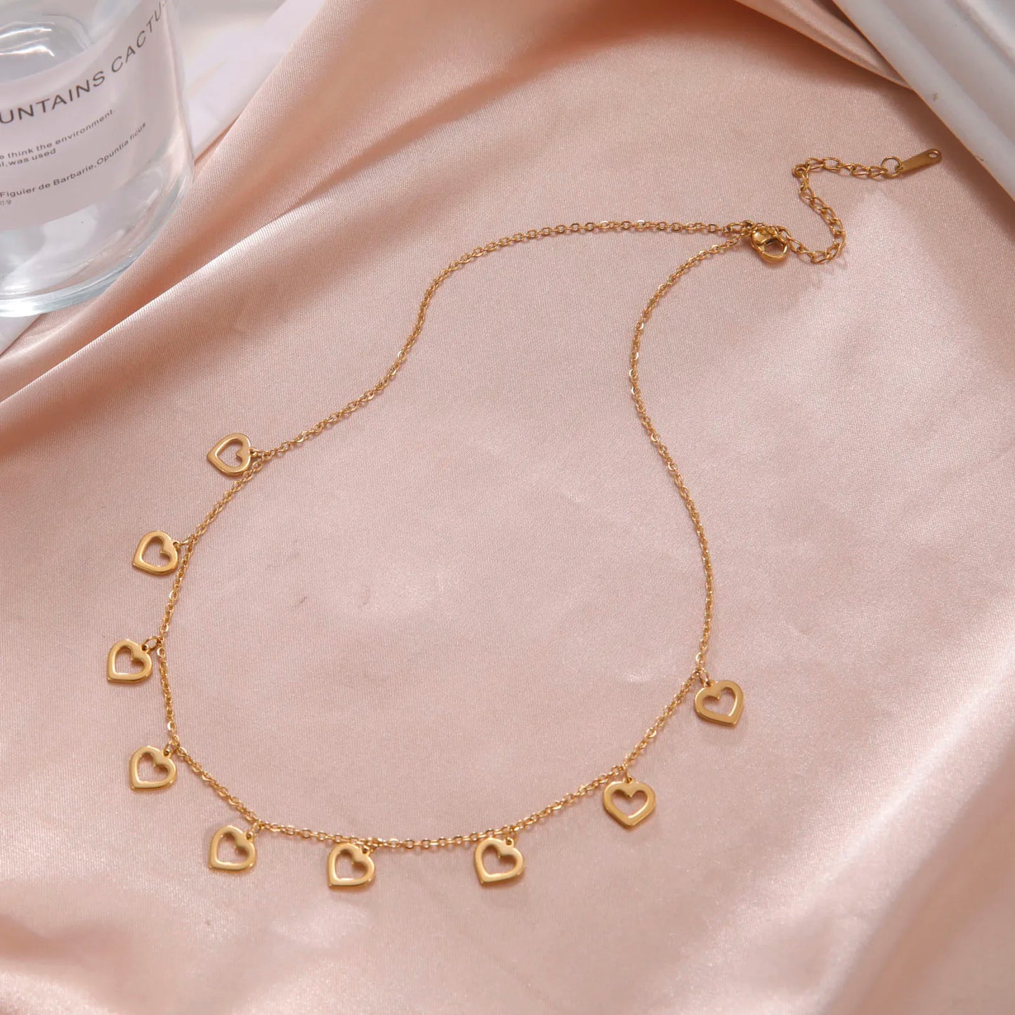 Gold Charm Choker Necklace