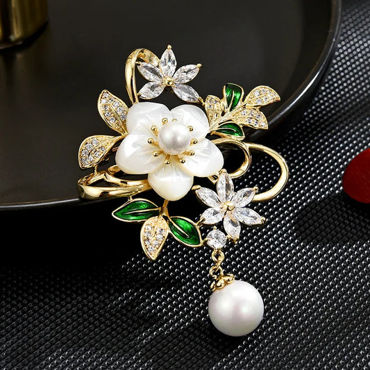 Luxury Design Flower Brooch