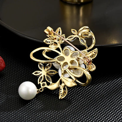 Luxury Design Flower Brooch