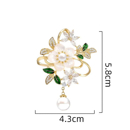 Luxury Design Flower Brooch