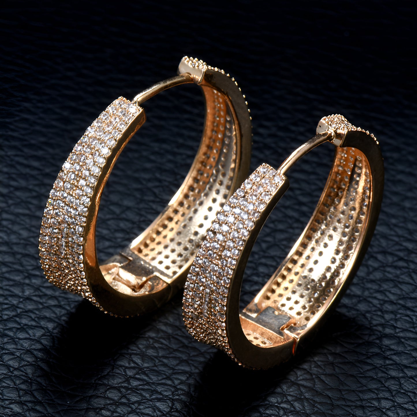 Zircon Hoop Earrings