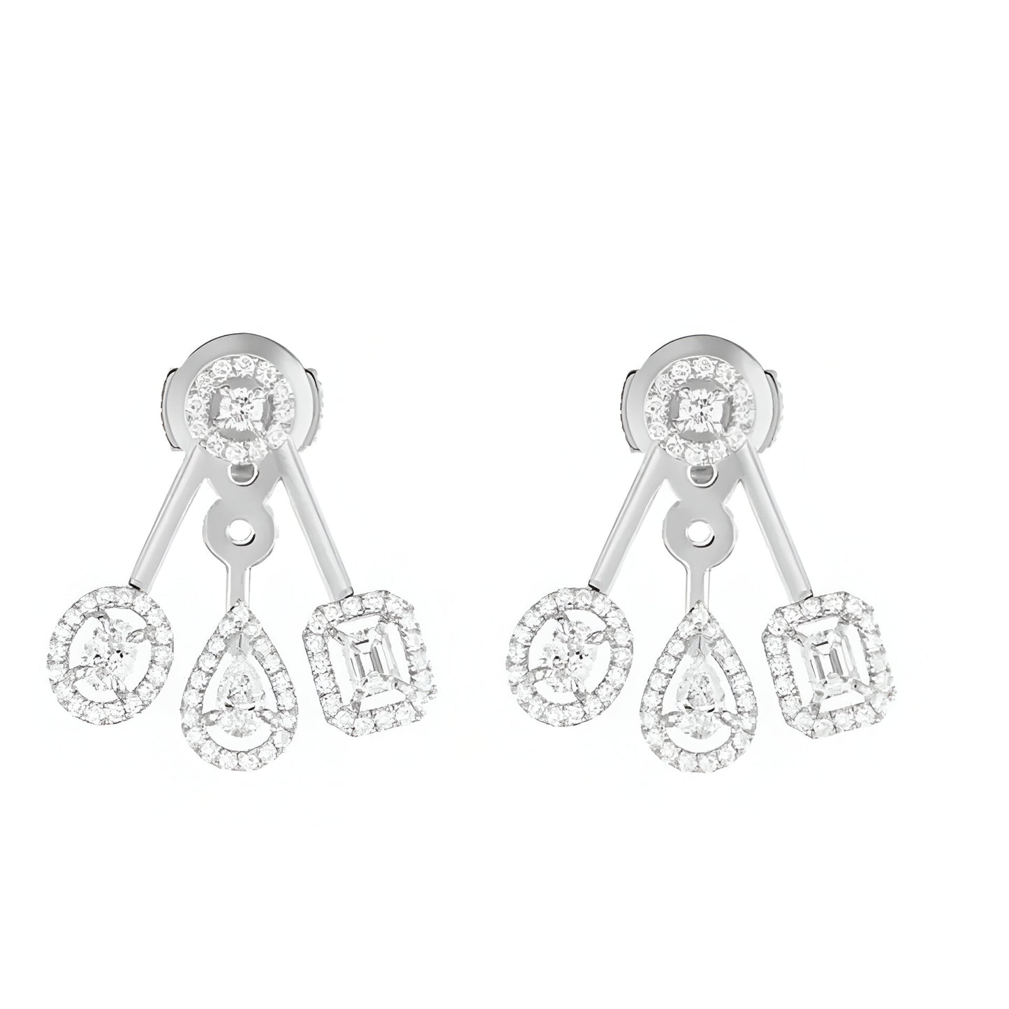 Luxury Geometric Zirconia Earrings