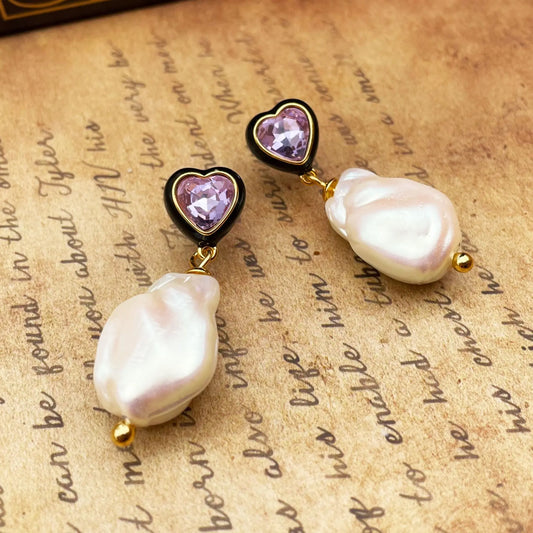 Retro Simulation Pearl Earrings