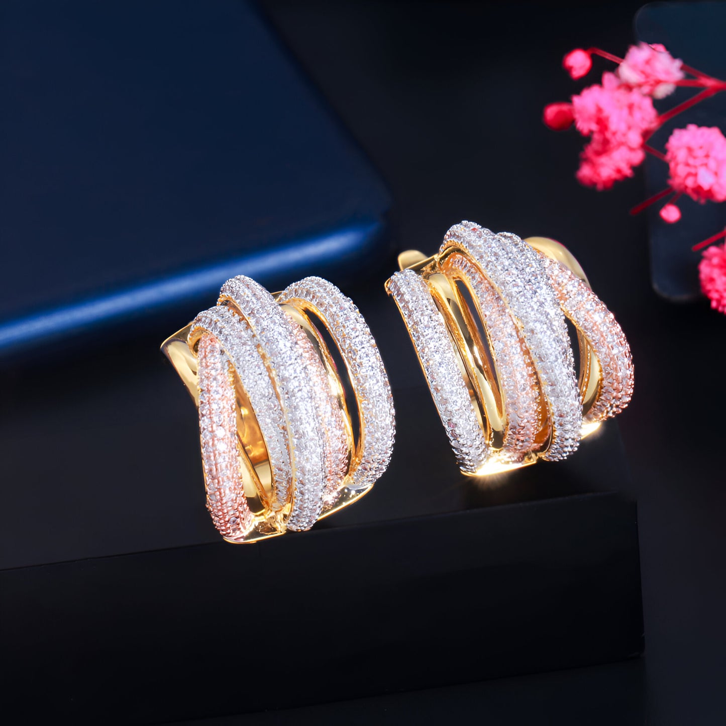 Luxury Twist Lines Hoop Earrings - JR NEST