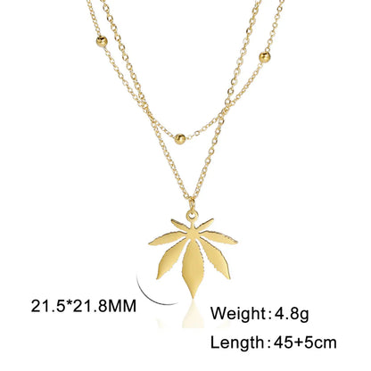 Chic Maple Leaf Pendant