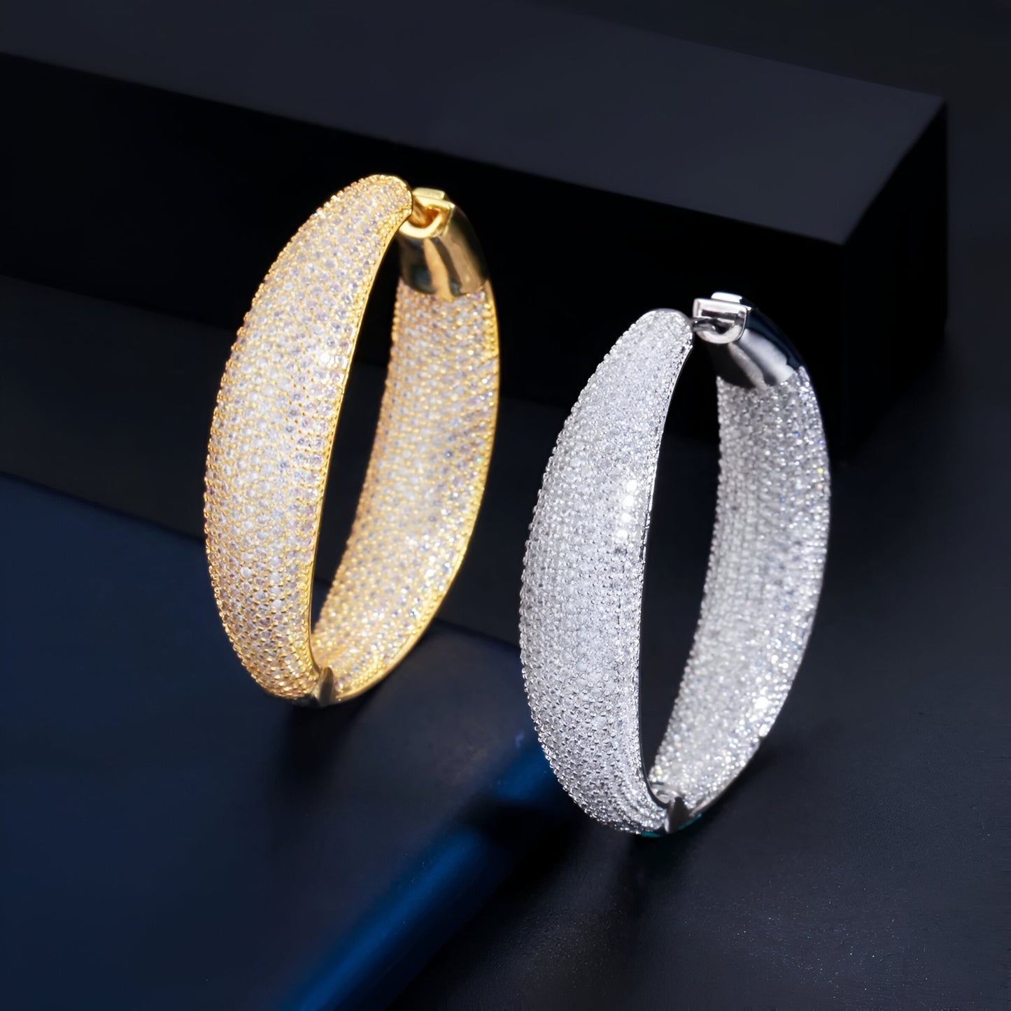 Round Big Statement Hoop Earrings - JR NEST