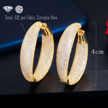 Round Big Statement Hoop Earrings - JR NEST