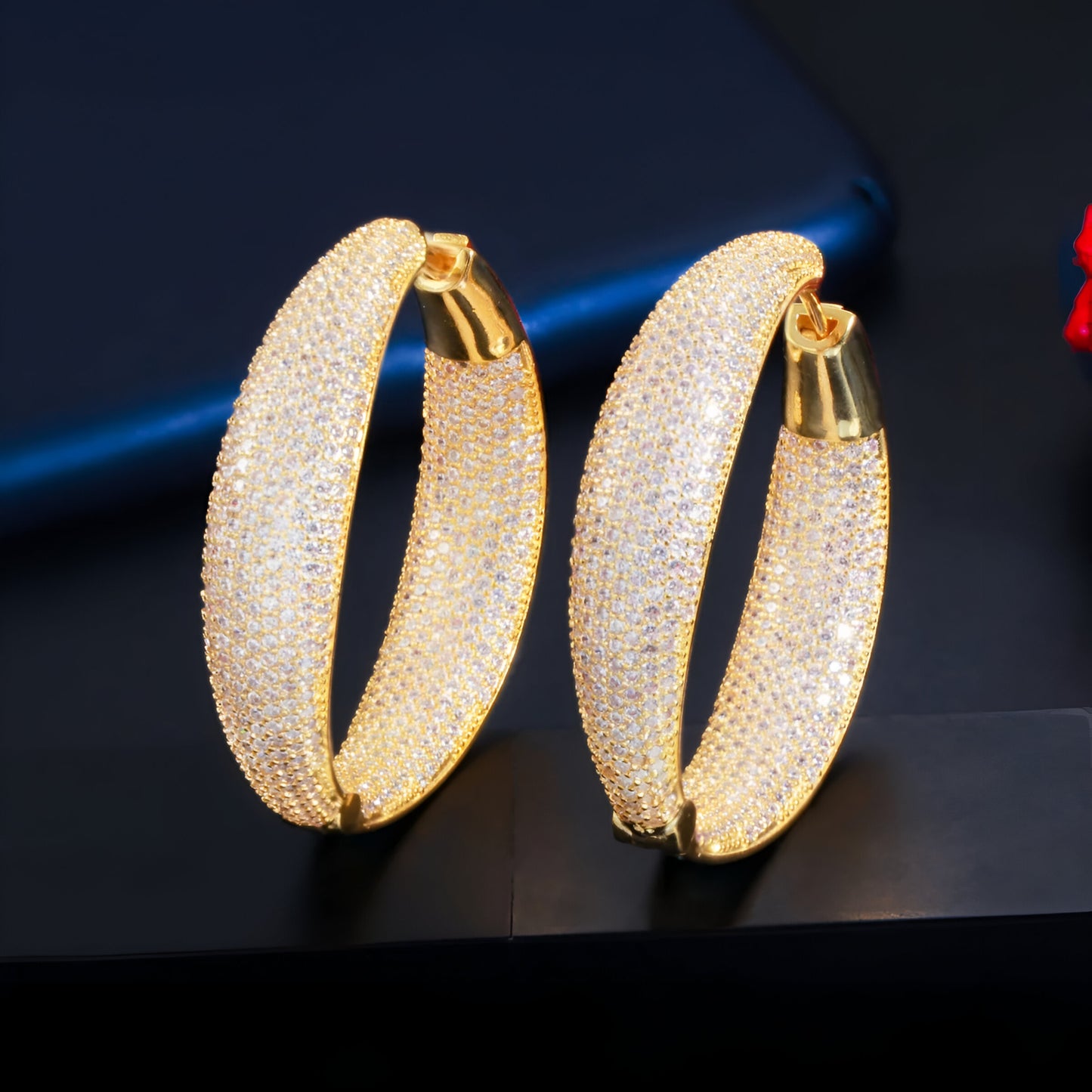 Round Big Statement Hoop Earrings - JR NEST