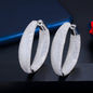 Round Big Statement Hoop Earrings - JR NEST