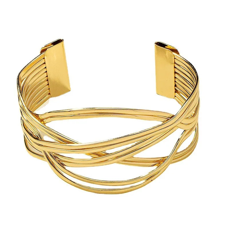 Stylish Winding Line Cuff