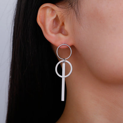 Stainless Steel Drop Earrings