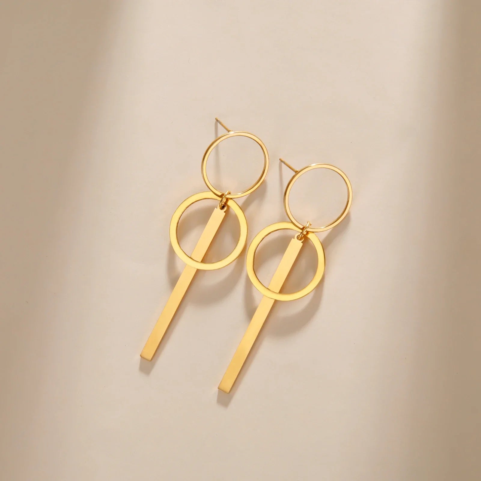 Stainless Steel Drop Earrings