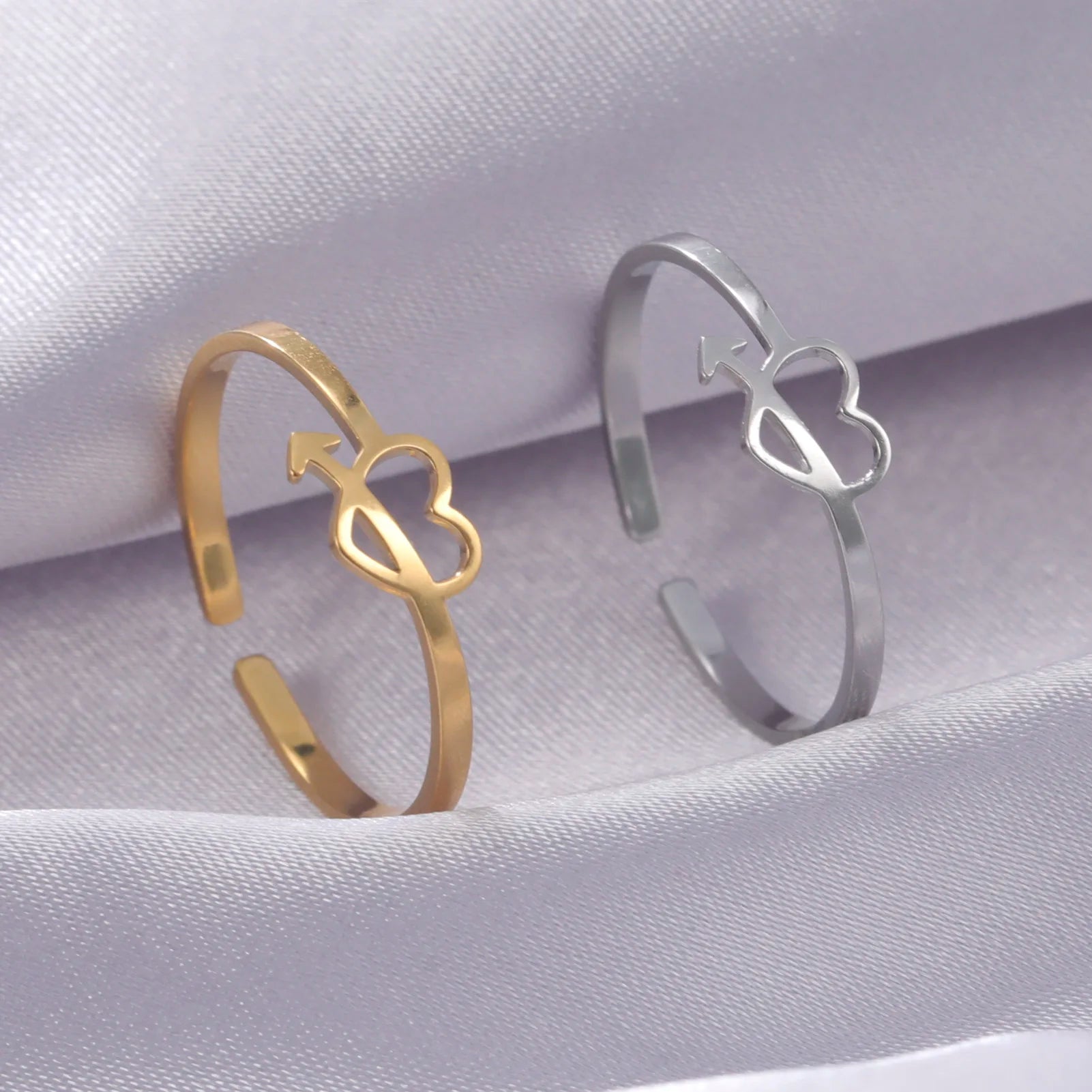 Stainless Steel Open Finger Ring