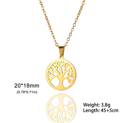 Round Pendant Neck Chains