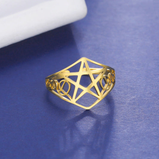 Open Star Jewelry Ring
