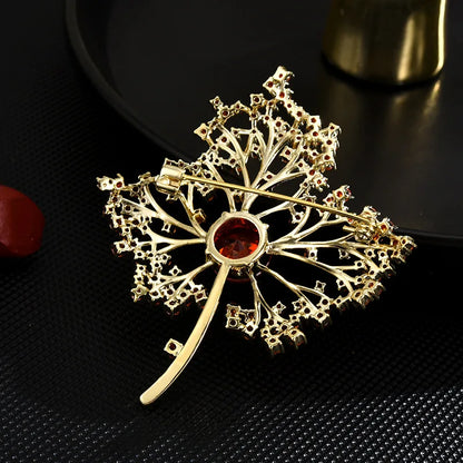 Maple Leaf Coat Brooch