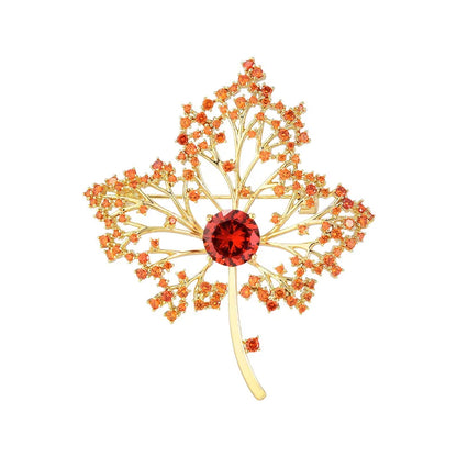 Maple Leaf Coat Brooch