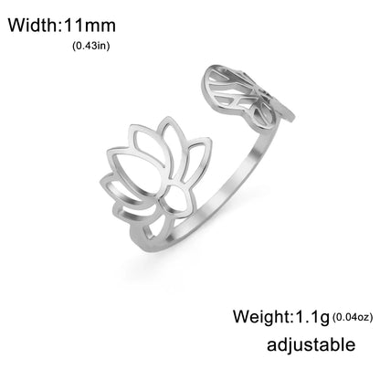 Spiritual Lotus Leaf Ring