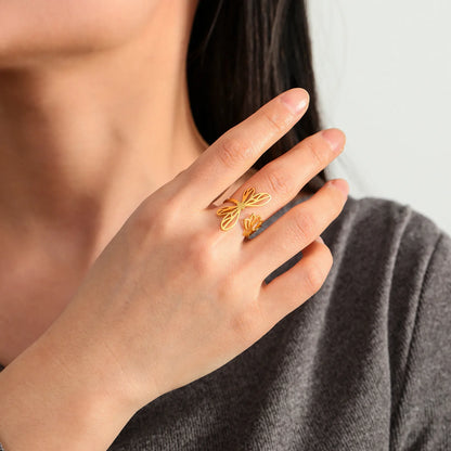 Spiritual Lotus Leaf Ring