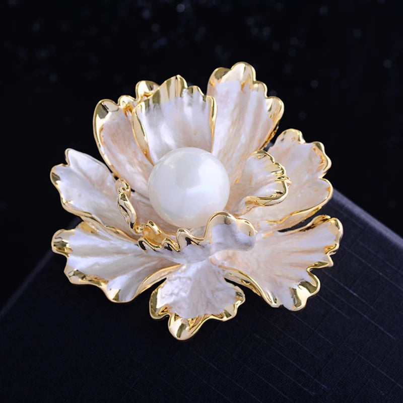 Versatile Pearl Peony Brooch