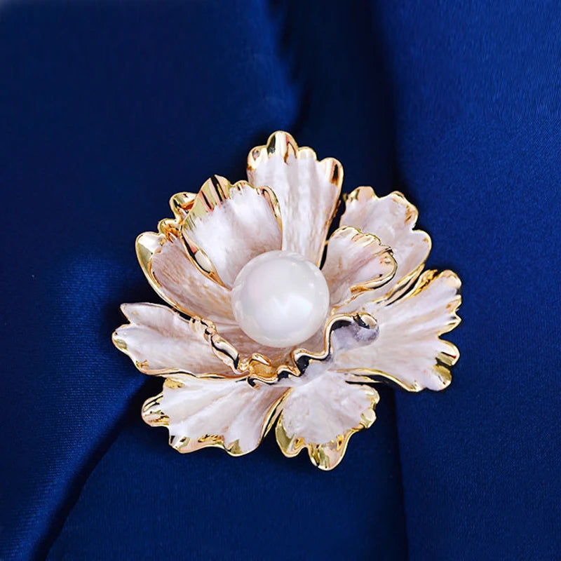 Versatile Pearl Peony Brooch