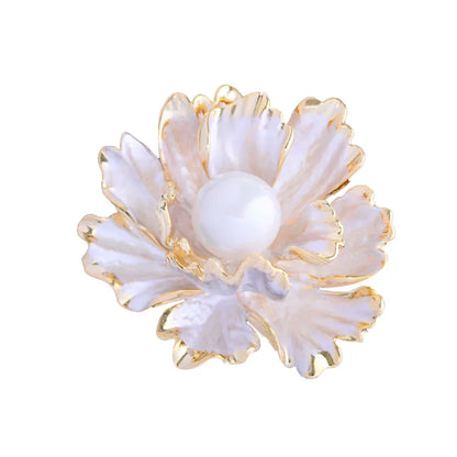 Versatile Pearl Peony Brooch