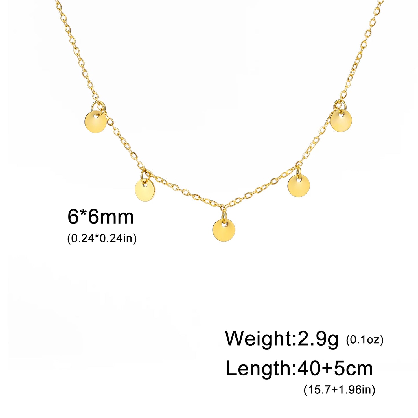 Trendy Korean Circle Necklace