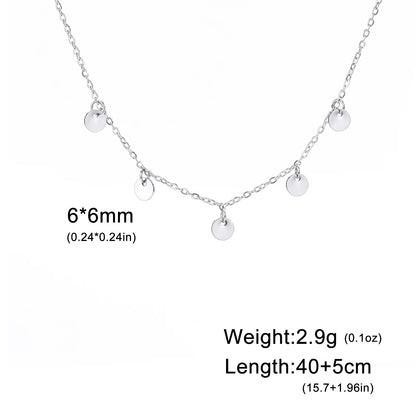 Trendy Korean Circle Necklace