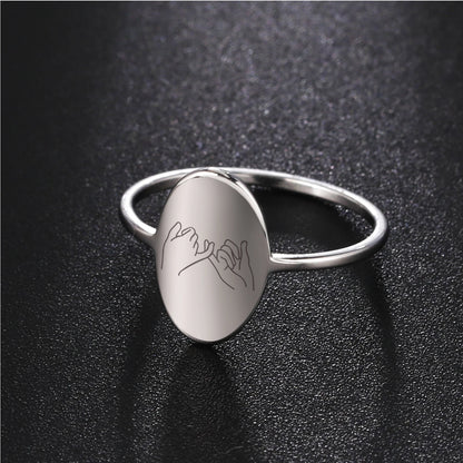 Stainless Steel Oval Ring