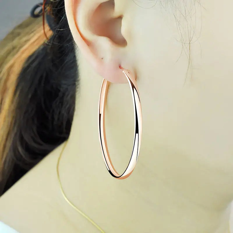 Silver Women's Hoop Earrings