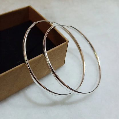 Silver Women's Hoop Earrings