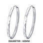 Silver Big Hoop Earrings